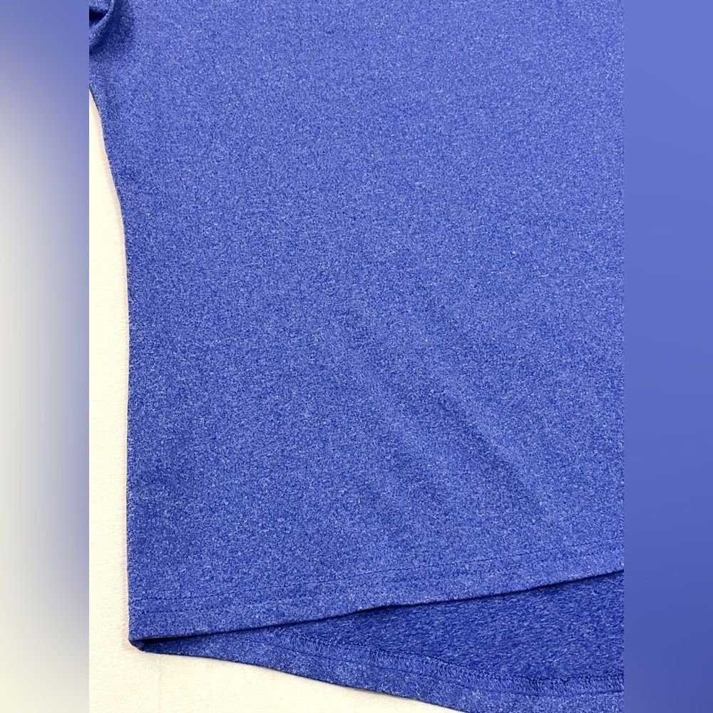 Everlast Blue Top V-Neck T-shirt Women's Polyester + Spandex Short Sleeve Tee - Picture 2 of 14